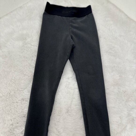 Essentials Fear of God Girls Black Leggings – Size 8 - Picture 1 of 6